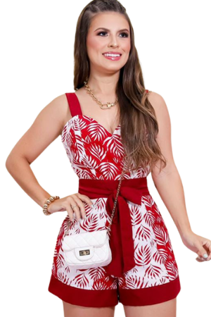Macaquinho Feminino Soltinho Moda Roupas Femininas