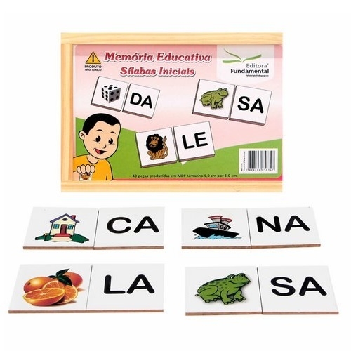 Jogo Educativo da Memória de Silabas Alfabetização Infantil