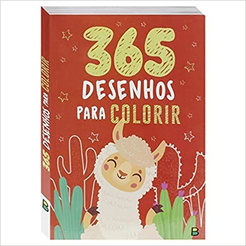 Livro 365 Desenhos Para Colorir Brasileitura Crianças Filhos