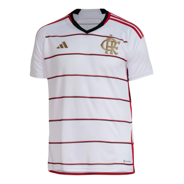 Camisa Flamengo II 2023 Torcedor Adidas Masculina - Branca e Dourada
