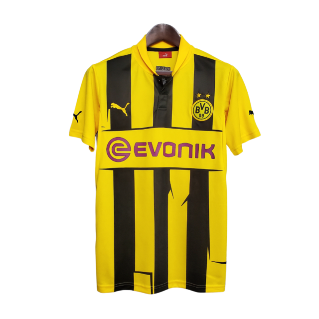 Camisa Retrô Borussia Dortmund I 12/13 Puma Masculina - Amarela Preto