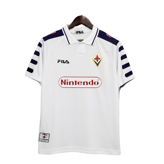 Camisa da Fiorentina II 98/99 Torcedor Fila Masculina - Roxo e Branco
