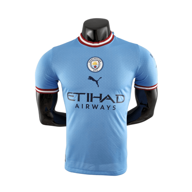 Camisa II Manchester City Preta/Vermelha Away 2022/2023 – Versão