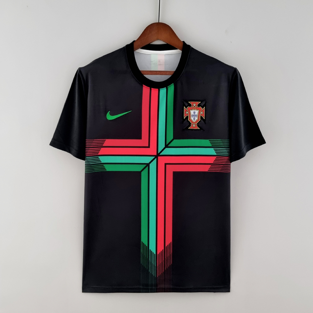 Camisa Portugal Concept 2022 Masculina - Preto