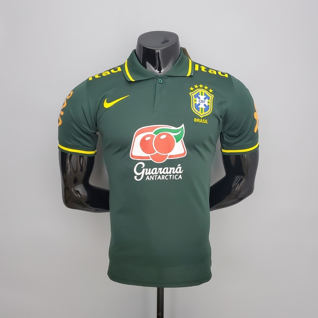 Camisa Brasil Polo - Verde - Todos os Patrocínios