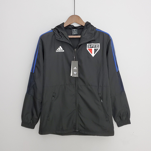 Blusa Corta Vento São Paulo 2022 - Preto