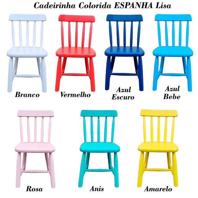 Cadeira Infantil Colorida, Cadeirinha Colorida, Cadeirinha Para Crian