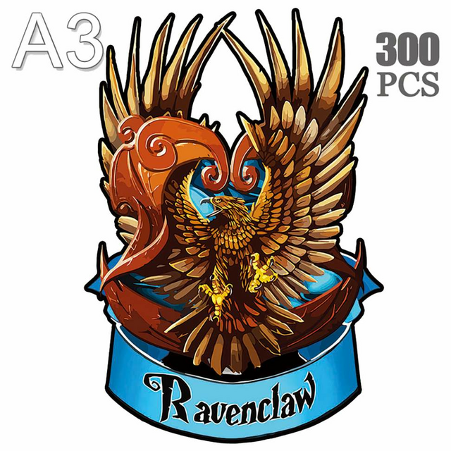 Quebra-Cabeça de Madeira 3D - Ravenclaw Harry Potter