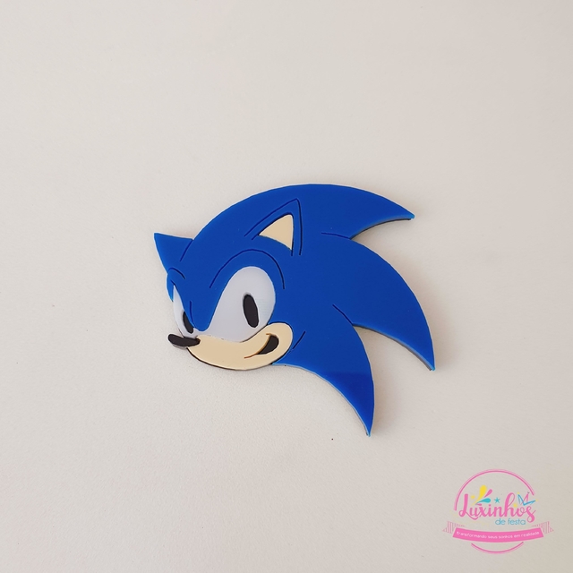 Aplique Personagem Sonic Pct