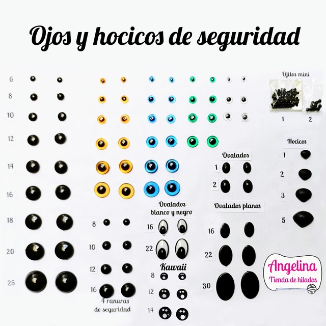 Comprar Ojos de Seguridad para Amigurumis