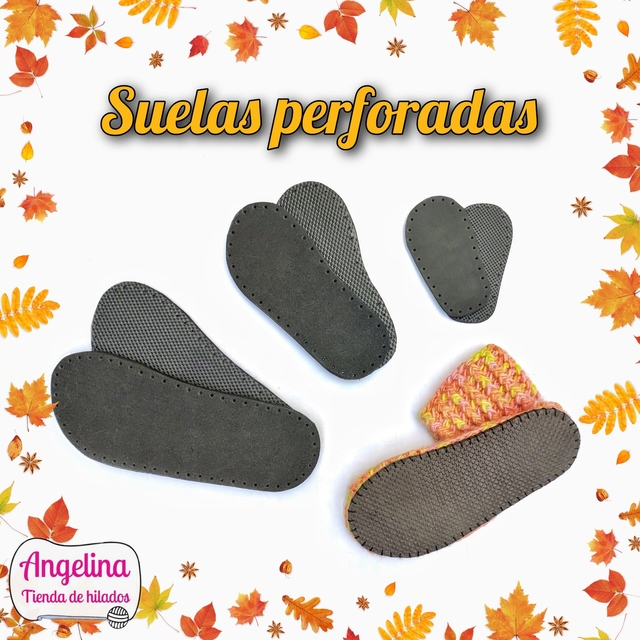 Suelas perforadas para crochet sale