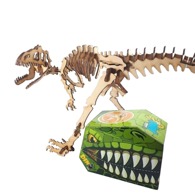 Dinosaurios Para Armar Madera Qiri Toys Esqueleto