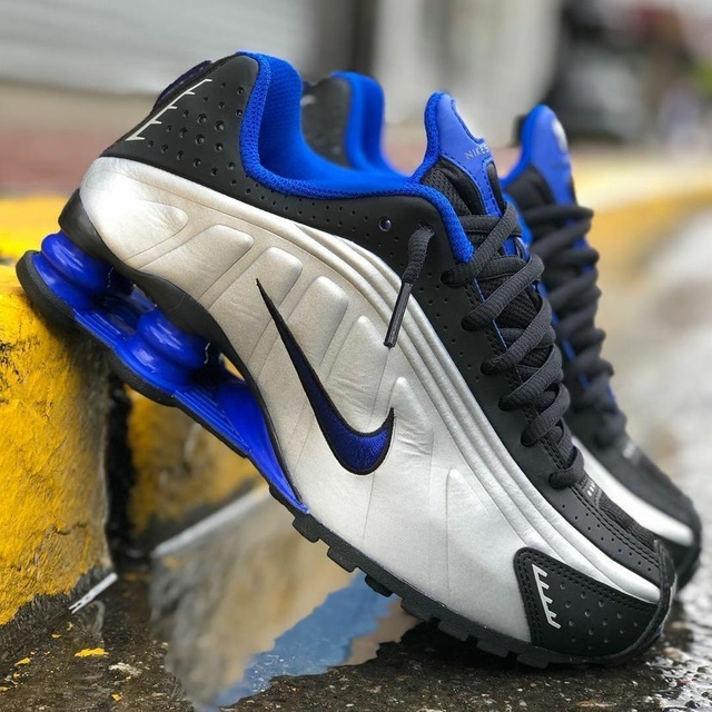 Nike shox best sale azul