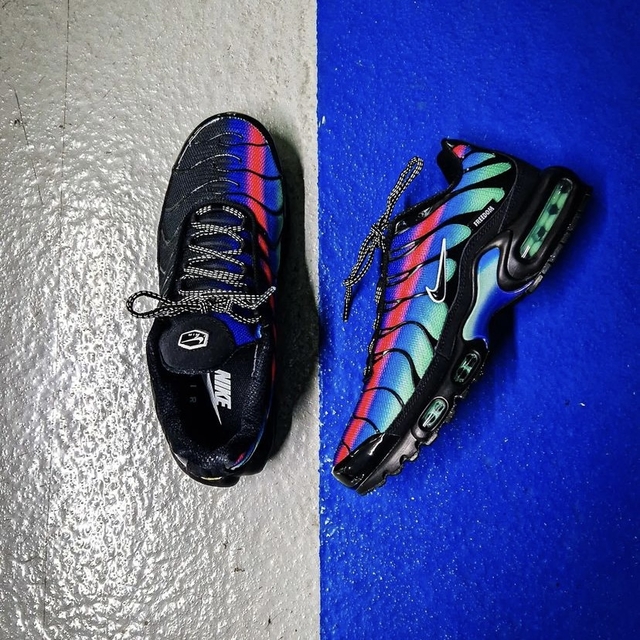 NIKE AIR MAX PLUS TN1 - BRANCO E AZUL - TUNED AIR