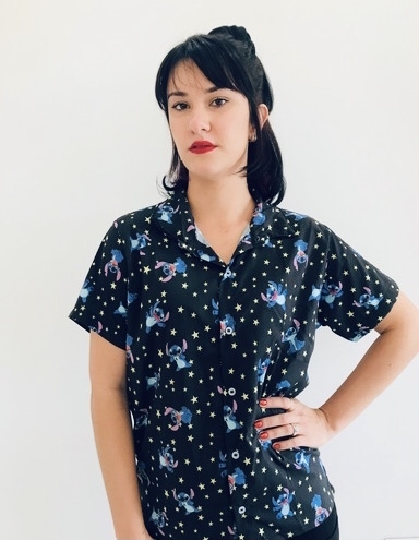 Camisa de botão - Stitch - Comprar em AM♡RISO STORE