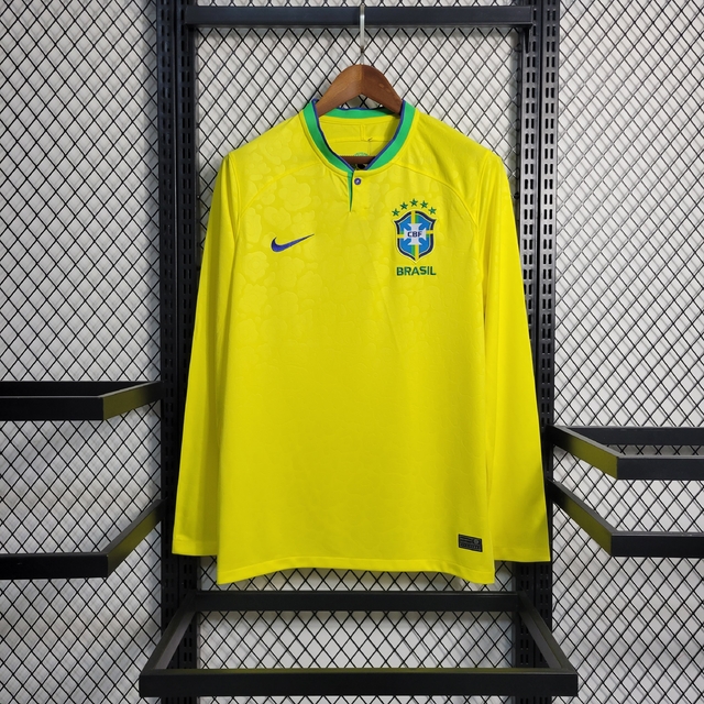 Camisa Manga Longa Seleção Brasileira I 2022/2023
