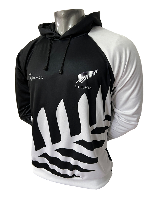 BUZO CANGURO HOODIE ALL BLACKS PLUMA