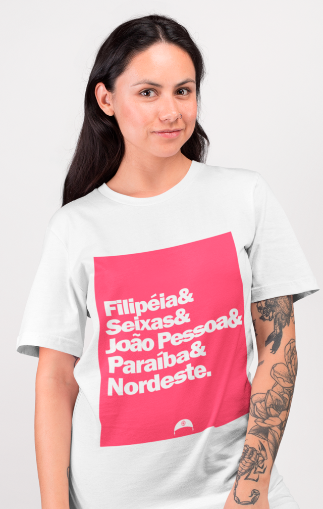 Camiseta Filipéia, João Pessoa, Paraíba e Nordeste
