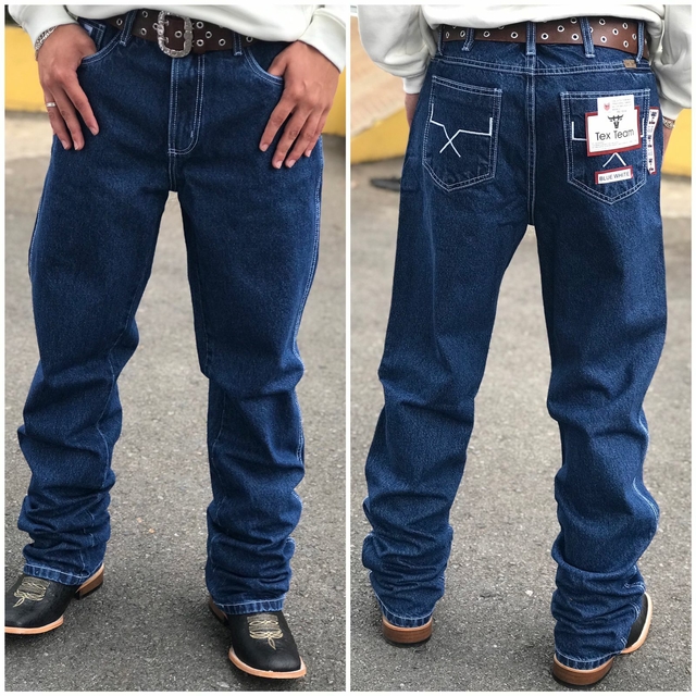 Calça country 2025 branca masculina