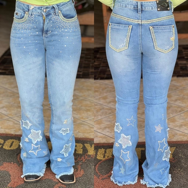 Calça zenz bordada shop