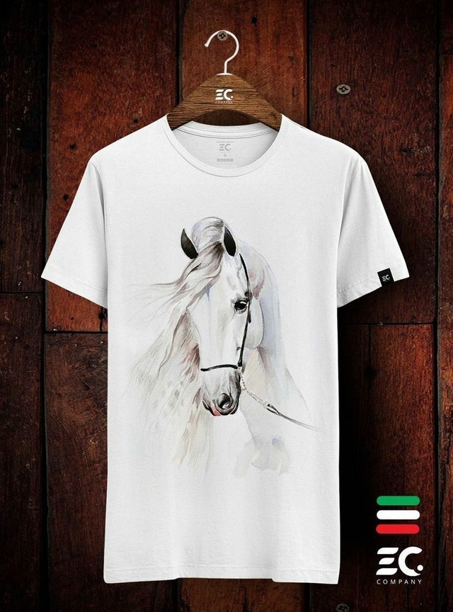 CAMISETA BRANCA EC COMPANY CAVALO BRANCO