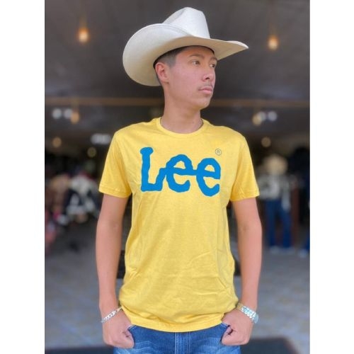 CAMISETA LEE MASCULINA AMARELA 5011L