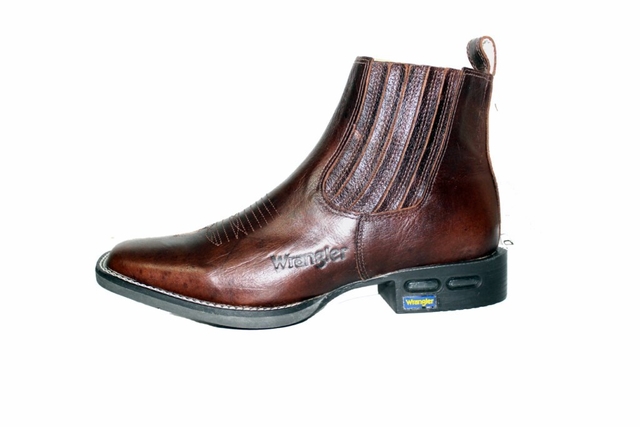 BOTA MASCULINA WRANGLER CANO CURTO ATLANTA TABACO