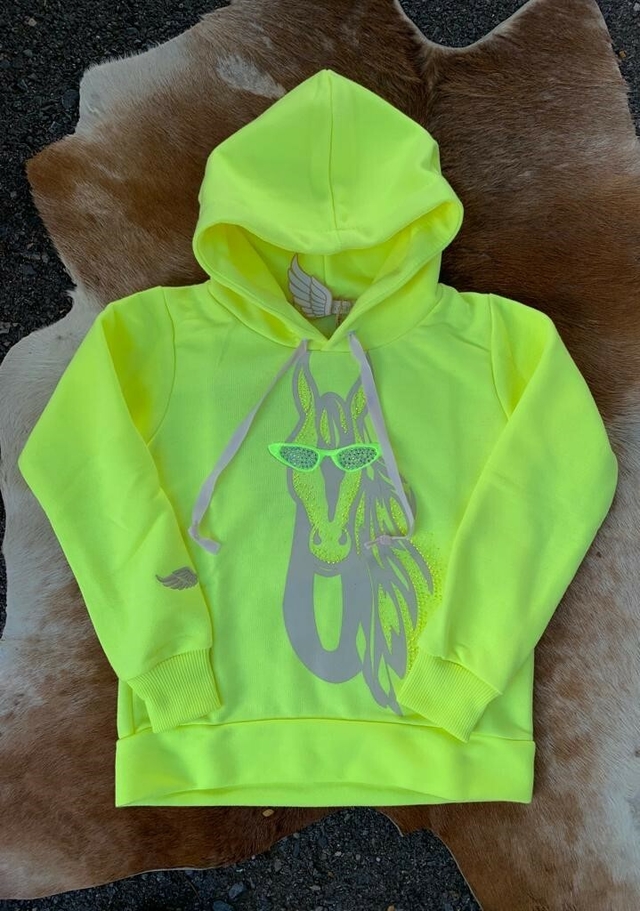Moletom amarelo neon outlet