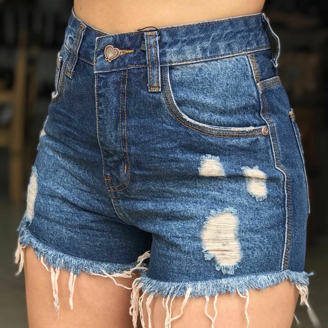 Short de cós alto jeans hotsell