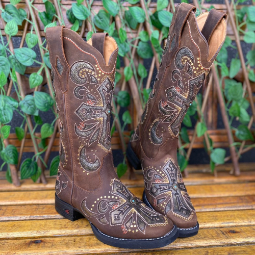 BOTA GOYAZES FEM COURO DALLAS TABACO 213206 CK