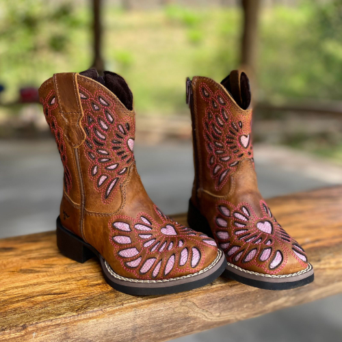 Bota texana infantil menina 2025
