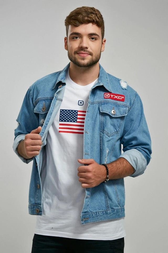 JAQUETA JEANS TXC CUSTOM X MASCULINA 7109