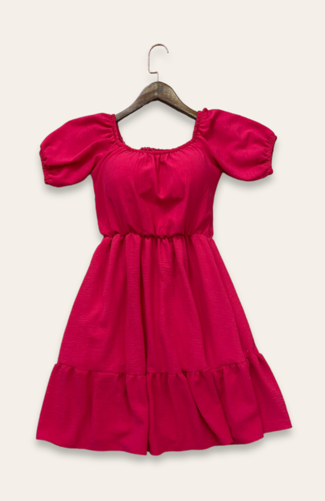 Vestido Princesa - Vermelho - Duna - Único 36 ao 42