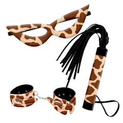 kit-tiazinha-trio-algema-bracelete-luxo-bichos-girafa-dominatrixxx