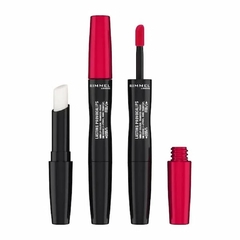 Labial Liquido Provocalips Rimmel London tono Kiss the town red (500) aplicadores