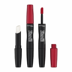 Labial Liquido Provocalips Rimmel London tono Caught Red Lipped (740) aplicadores