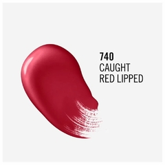 Labial Liquido Provocalips Rimmel London tono Caught Red Lipped (740) como es