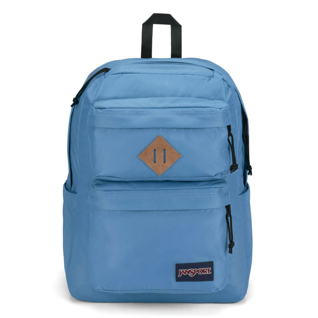 Mochila Jansport Double Break Unissex Azul Claro Elemental Blue