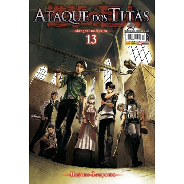 Mangá Ataque dos Titãs 12 Panini, mangalivre, Shingeki no Kyojin, Sh