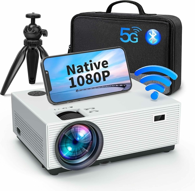 Proyector Nativo De 1080p Con Wifi Y Bluetooth 4k Compatible