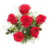 Bouquet c/ 6 Rosas Vermelhas Colombianas