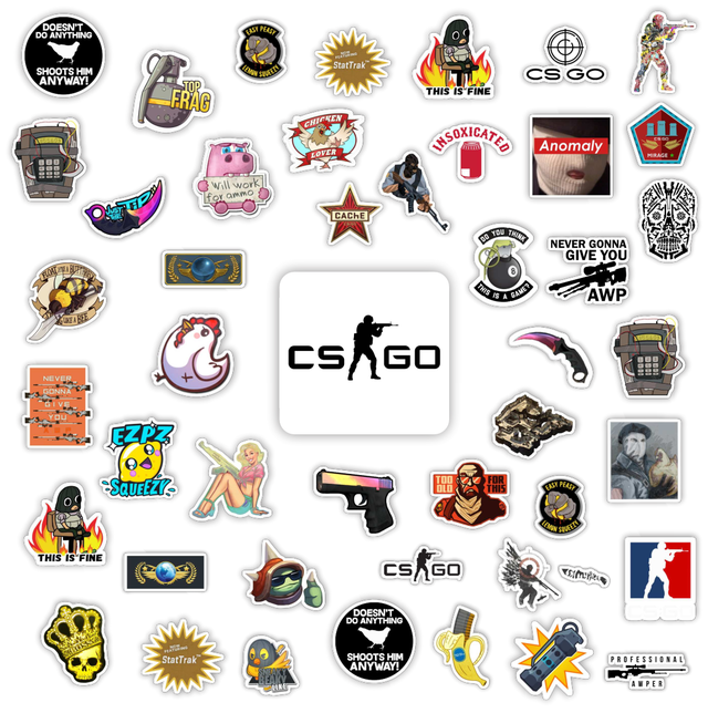 Adesivo de Parede CS:GO - Comprar em Grayce Adesivos