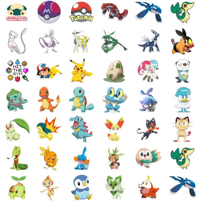 Adesivo Decorativo Pokemon Pequeno