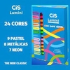 Kit de marca texto cis com 24 cores