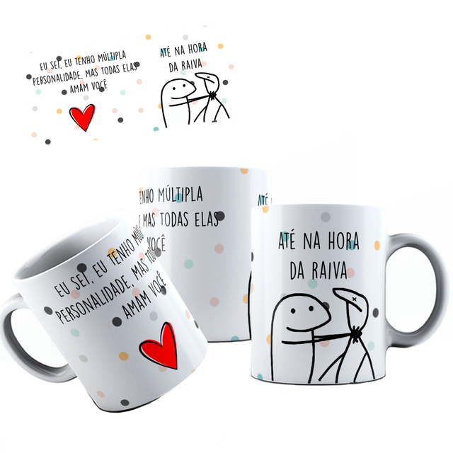 Caneca Mágica Flork Meme Dia Dos Namorados Meu Amor Por Você