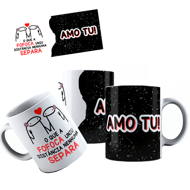 Caneca Personalizada Meme Flork Dia dos Namorados