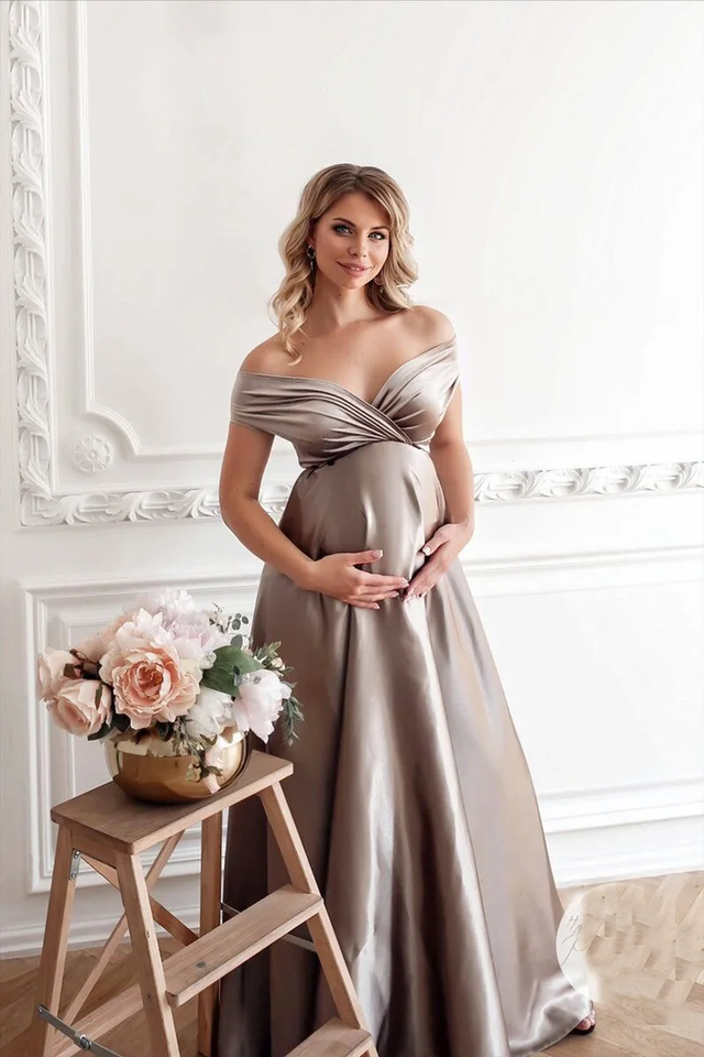 Vestido para ensaio fotografico cheap gestante
