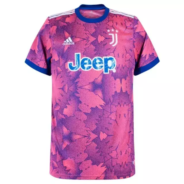 Camisa Juventus III 2022/2023 Torcedor Masculina - Rosa e Azul