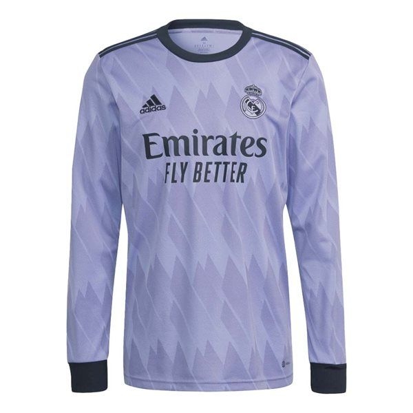 Camisa Manga Longa Real Madrid II 2022/2023 Torcedor Masculina - Roxa
