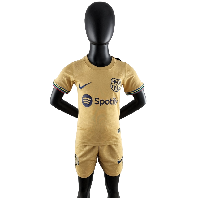 Kit Infantil Barcelona II 2022/2023 - Dourado